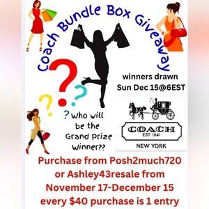 Coach Bundle Box Giftaway with Ashley & Jen ❤️💙🎶🎶🎶🎶🎶